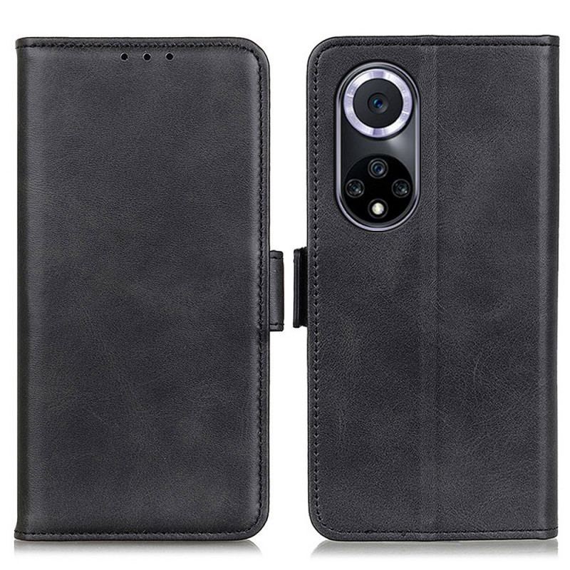 Capa Flip Para Huawei Nova 9 De Couro Aba Dupla