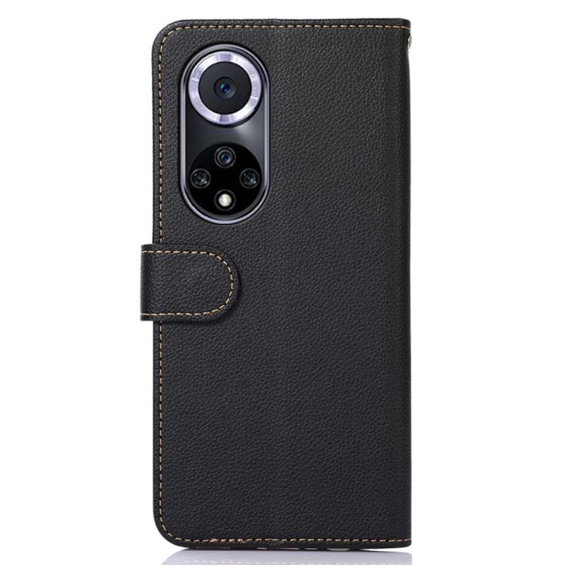 Capa Flip Para Huawei Nova 9 Estilo Lichia Rfid Khazneh