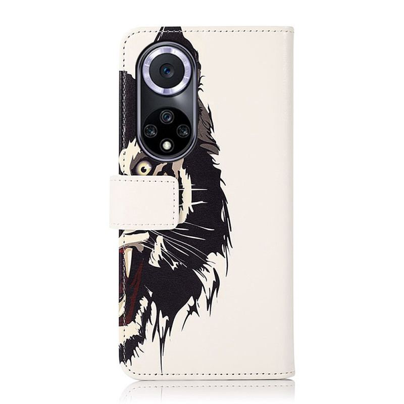 Capa Flip Para Huawei Nova 9 Tigre Feroz