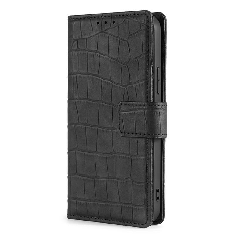 Capa Folio Para Huawei Nova 9 Crocodilo Com Toque De Pele