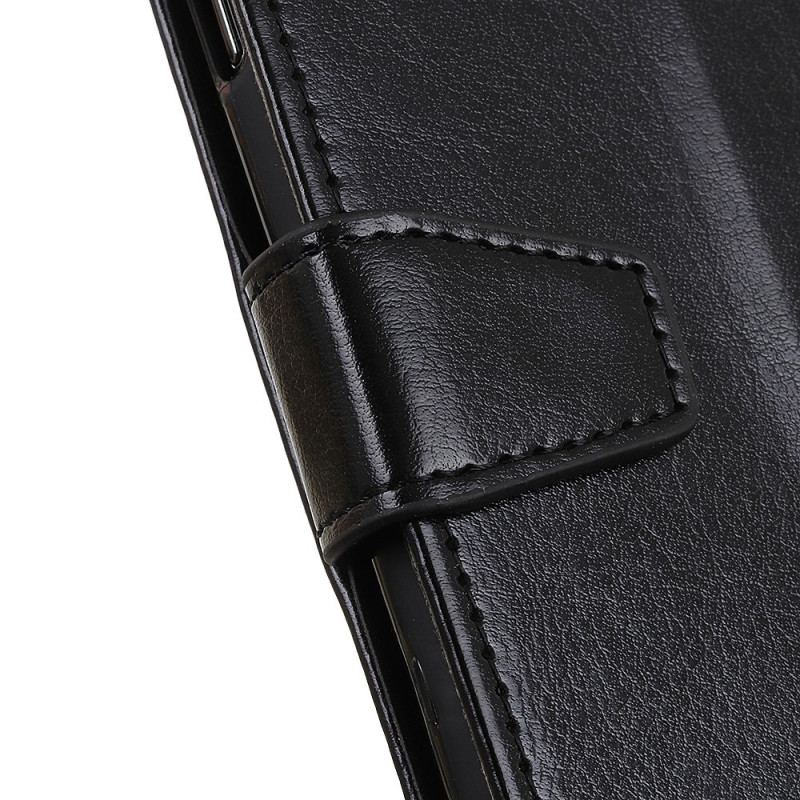 Capa Folio Para Huawei Nova 9 Efeito Couro Brilhante Simples