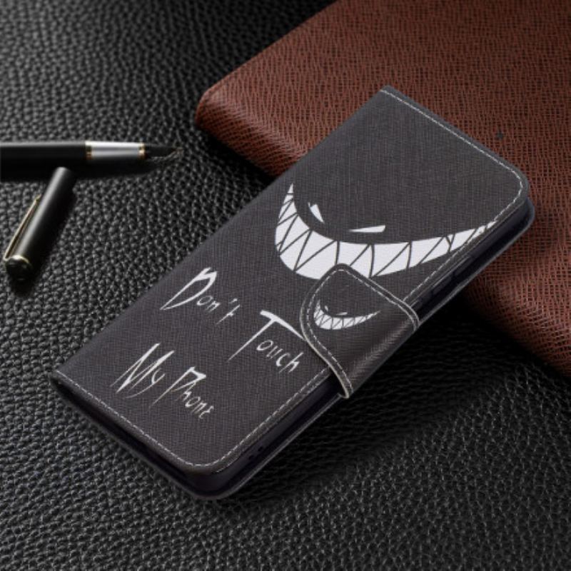 Capa De Couro Para Huawei P50 Telefone Do Diabo