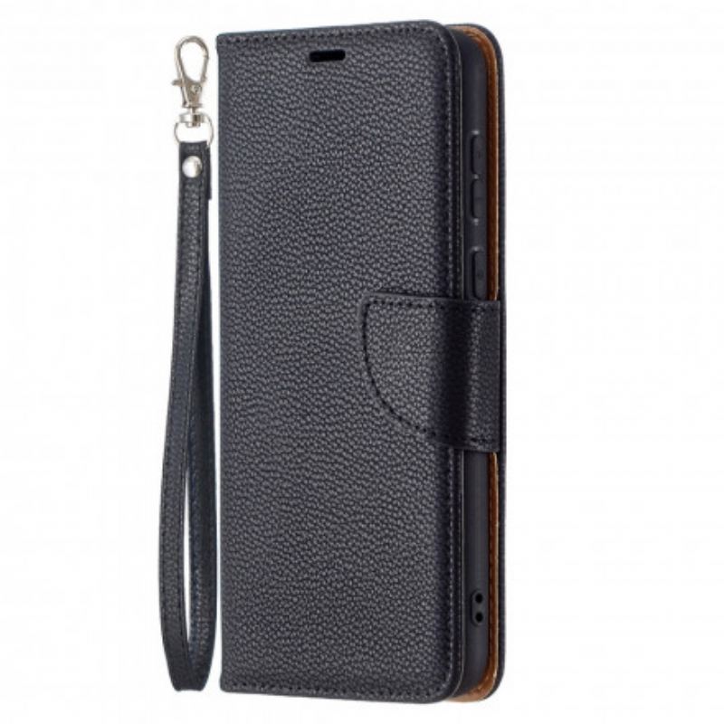 Capa Flip Para Huawei P50 De Couro Lichia Rabat Oblíqua