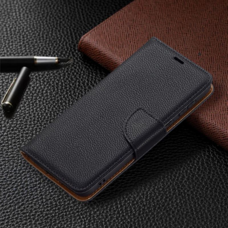 Capa Flip Para Huawei P50 De Couro Lichia Rabat Oblíqua