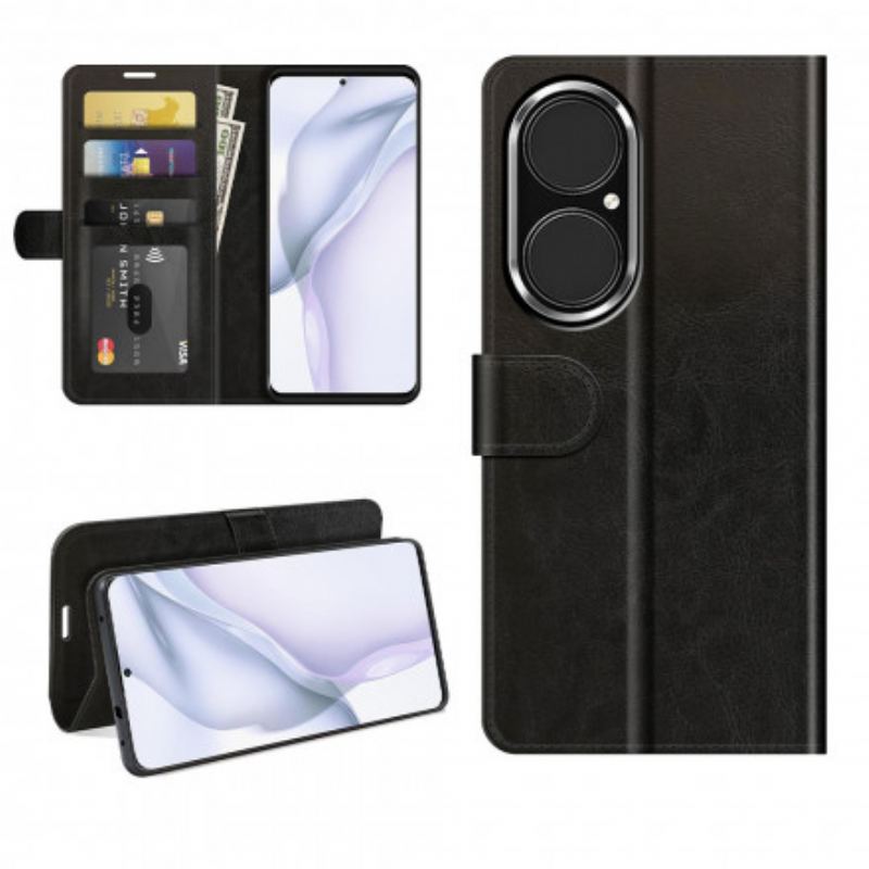 Capa Flip Para Huawei P50 Estilo Design De Couro