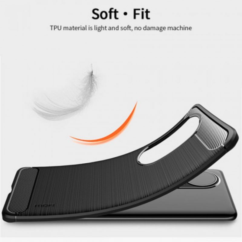 Capa Para Huawei P50 Fibra De Carbono Escovada Mofi