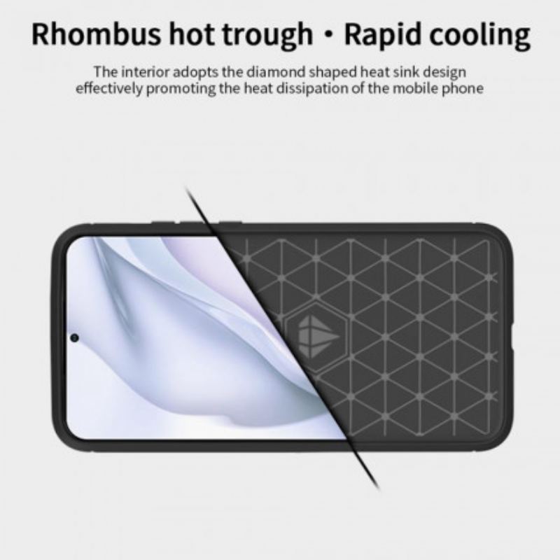 Capa Para Huawei P50 Fibra De Carbono Escovada Mofi