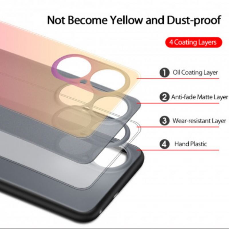 Capa Para Huawei P50 X-level Fosco Com Cordão
