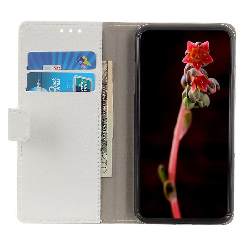 Capa De Couro Para Samsung Galaxy A13 5G / A04s Efeito Couro Clássico