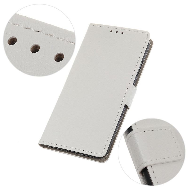 Capa De Couro Para Samsung Galaxy A13 5G / A04s Efeito Couro Clássico