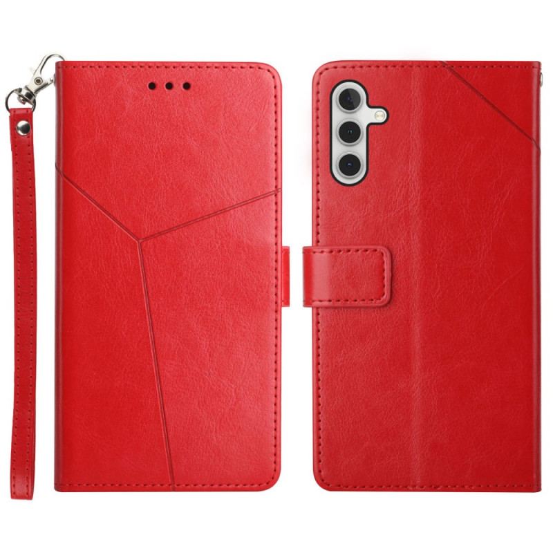 Capa De Couro Para Samsung Galaxy A13 5G / A04s Estilo Couro Geo Y Design