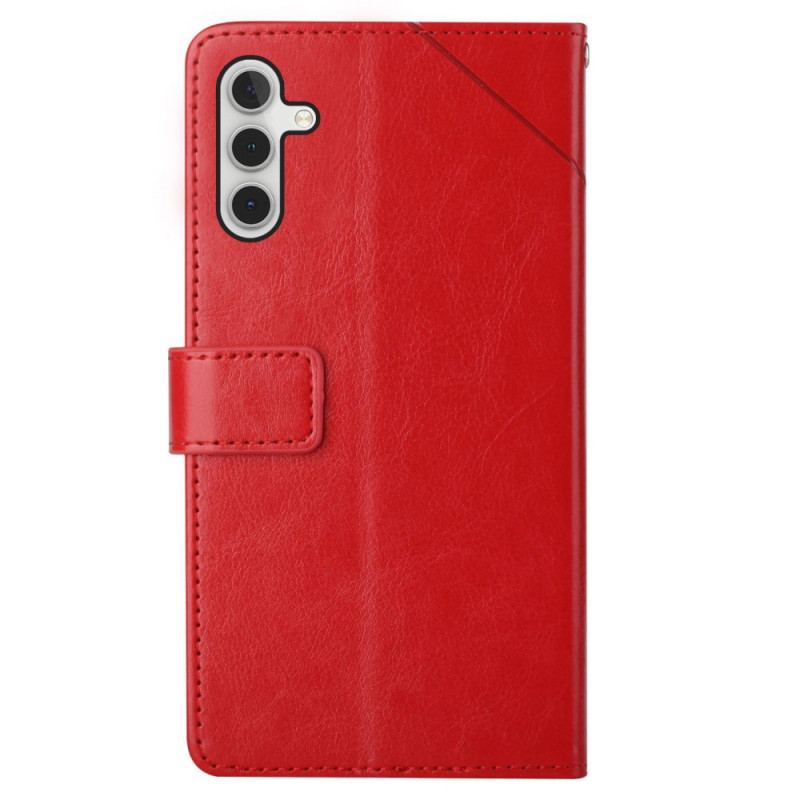 Capa De Couro Para Samsung Galaxy A13 5G / A04s Estilo Couro Geo Y Design