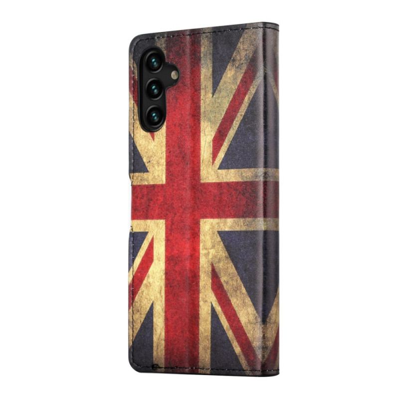 Capa Flip Para Samsung Galaxy A13 5G / A04s Bandeira Da Inglaterra