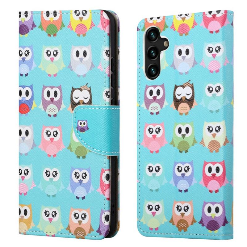 Capa Flip Para Samsung Galaxy A13 5G / A04s Corujas