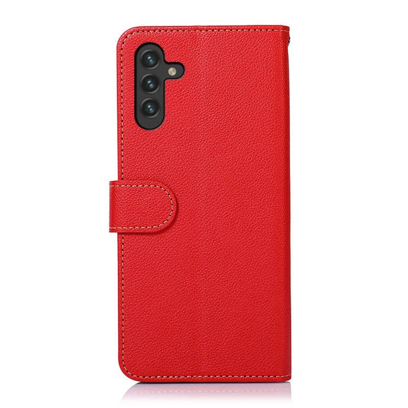 Capa Flip Para Samsung Galaxy A13 5G / A04s Estilo Lichia Rfid Khazneh