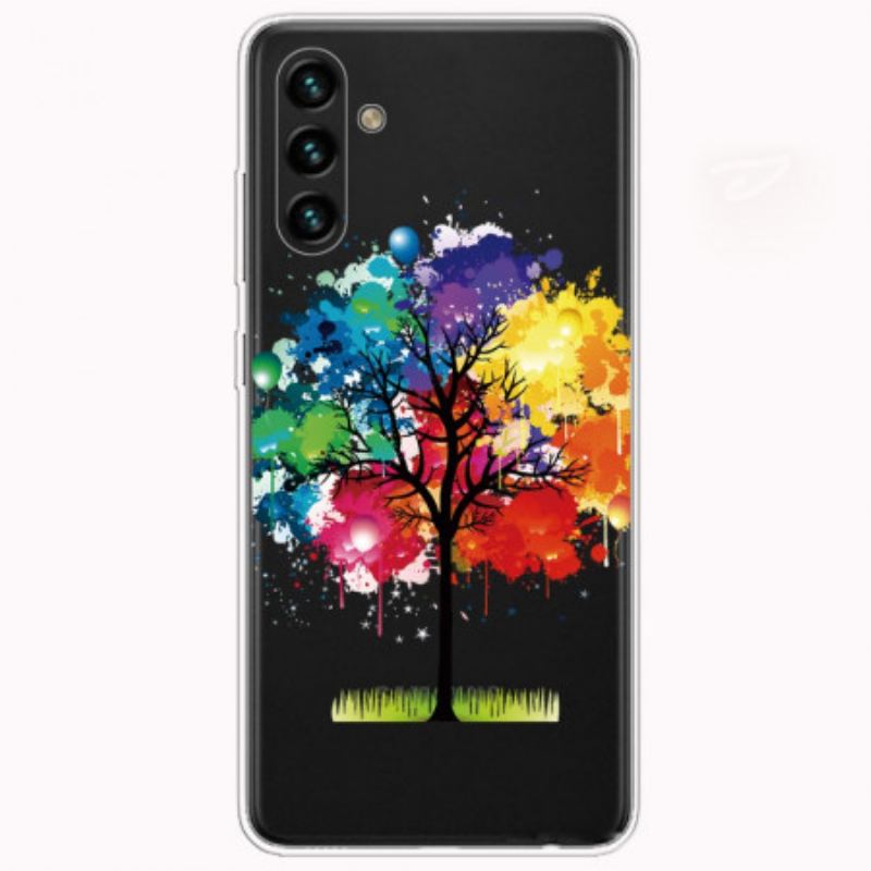 Capa Para Samsung Galaxy A13 5G / A04s Aquarela Árvore