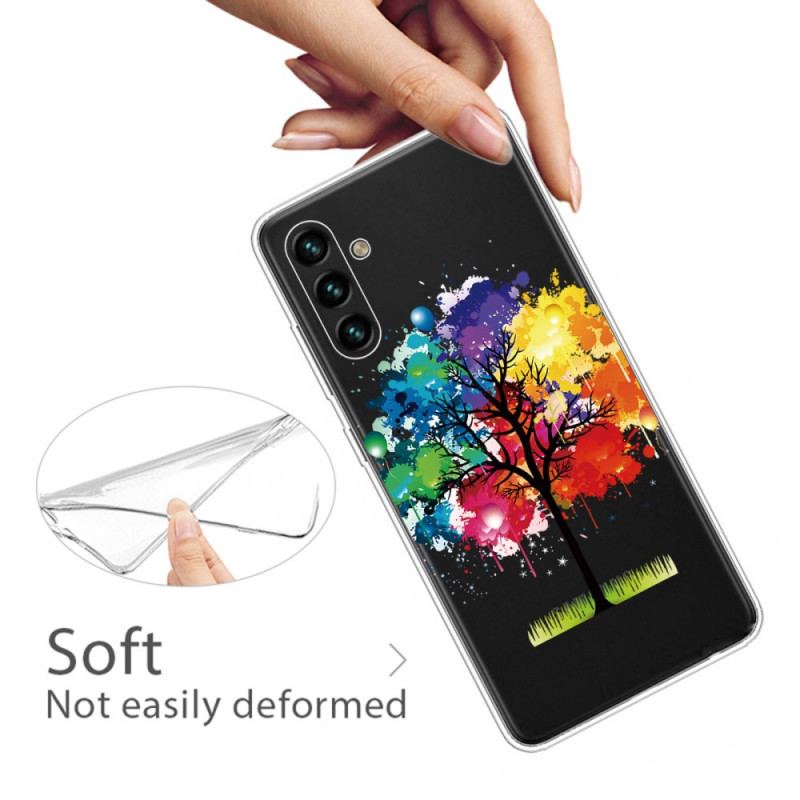Capa Para Samsung Galaxy A13 5G / A04s Aquarela Árvore