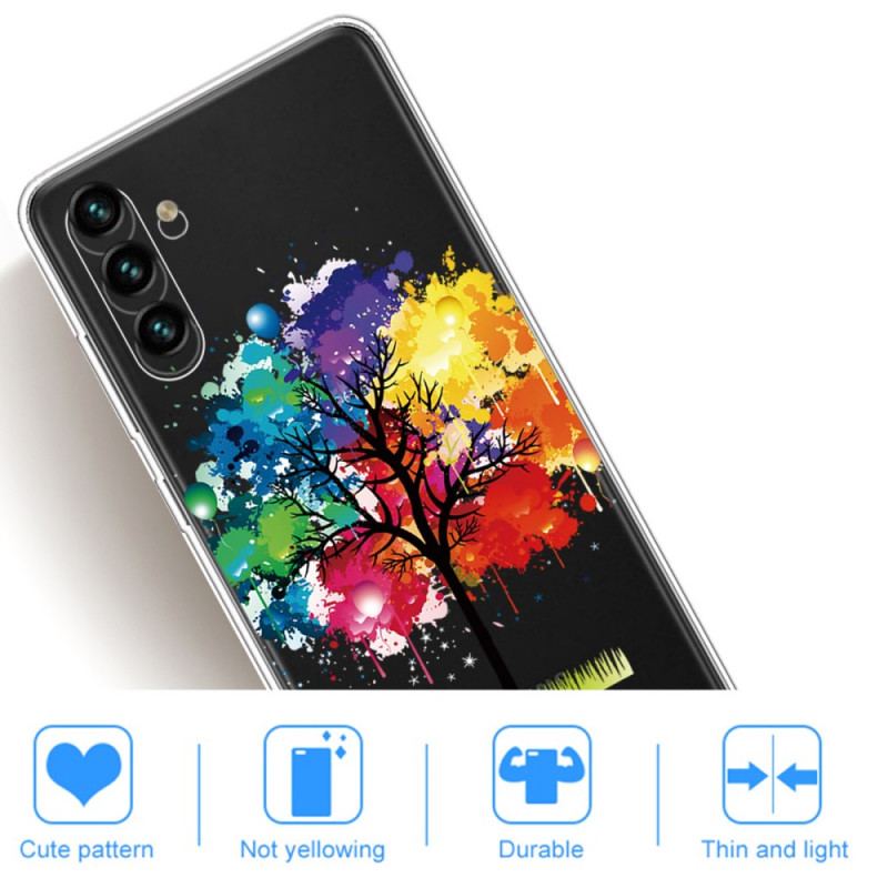Capa Para Samsung Galaxy A13 5G / A04s Aquarela Árvore