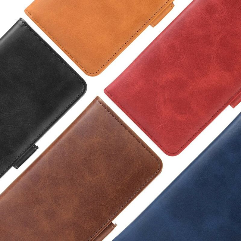 Capa De Couro Para Samsung Galaxy A20s Flip Aba Dupla