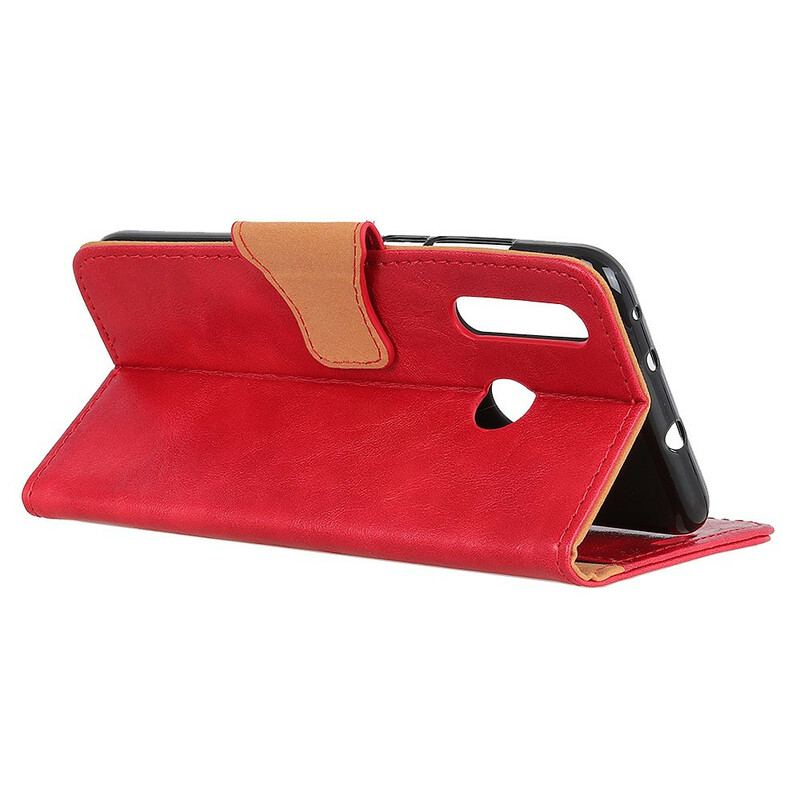 Capa Folio Para Samsung Galaxy A20s Flip Aba Magnética De Dupla Face