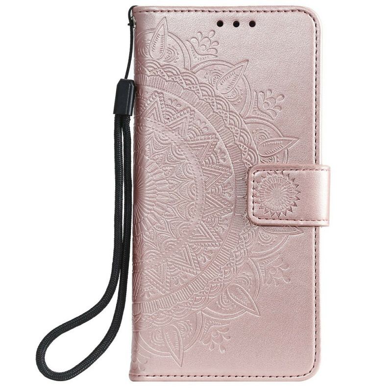 Capa Folio Para Samsung Galaxy A20s Mandala Do Sol