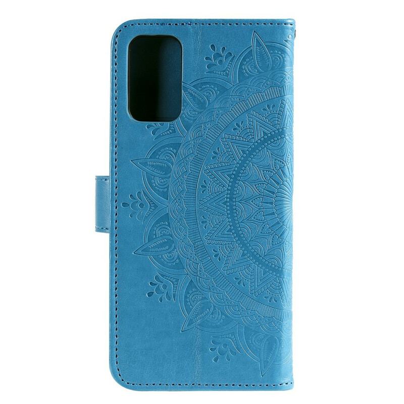 Capa Folio Para Samsung Galaxy A20s Mandala Do Sol