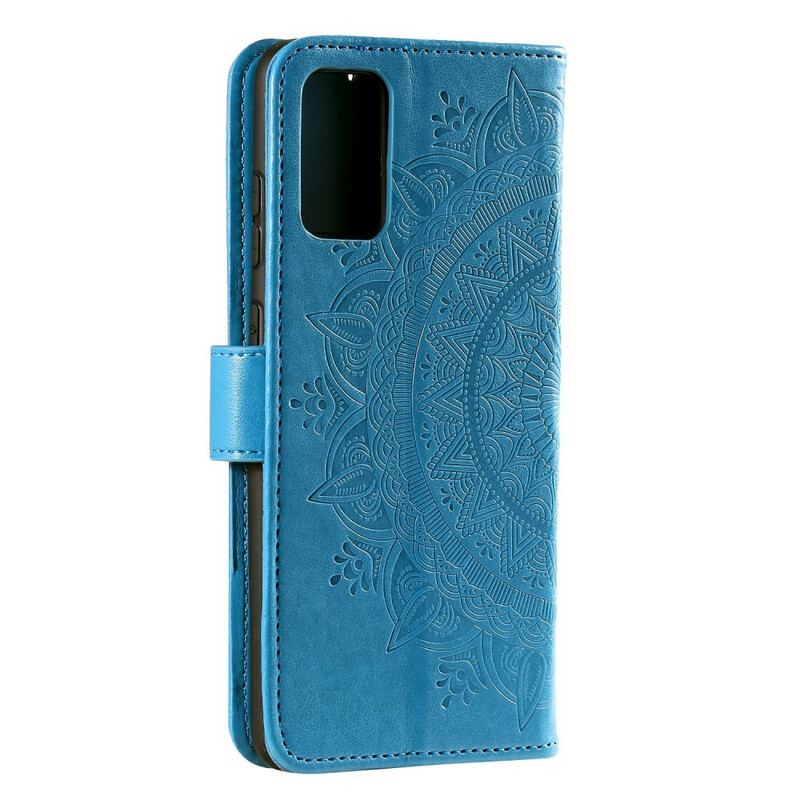 Capa Folio Para Samsung Galaxy A20s Mandala Do Sol
