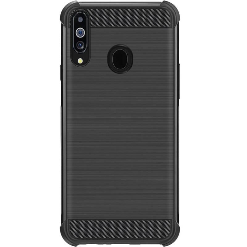 Capa Para Samsung Galaxy A20s Fibra De Carbono Escovada Série Imak Vega