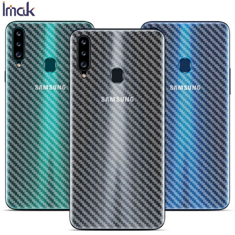 Película De Proteção Traseira Para Samsung Galaxy A20S Carbon Style Imak