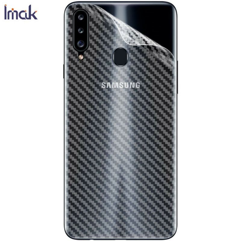 Película De Proteção Traseira Para Samsung Galaxy A20S Carbon Style Imak