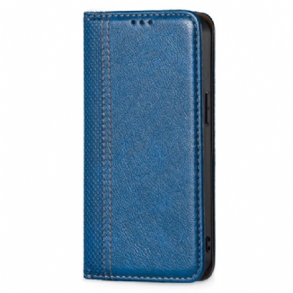 Capa De Celular Para Xiaomi 12 Pro Flip Efeito Couro Vintage