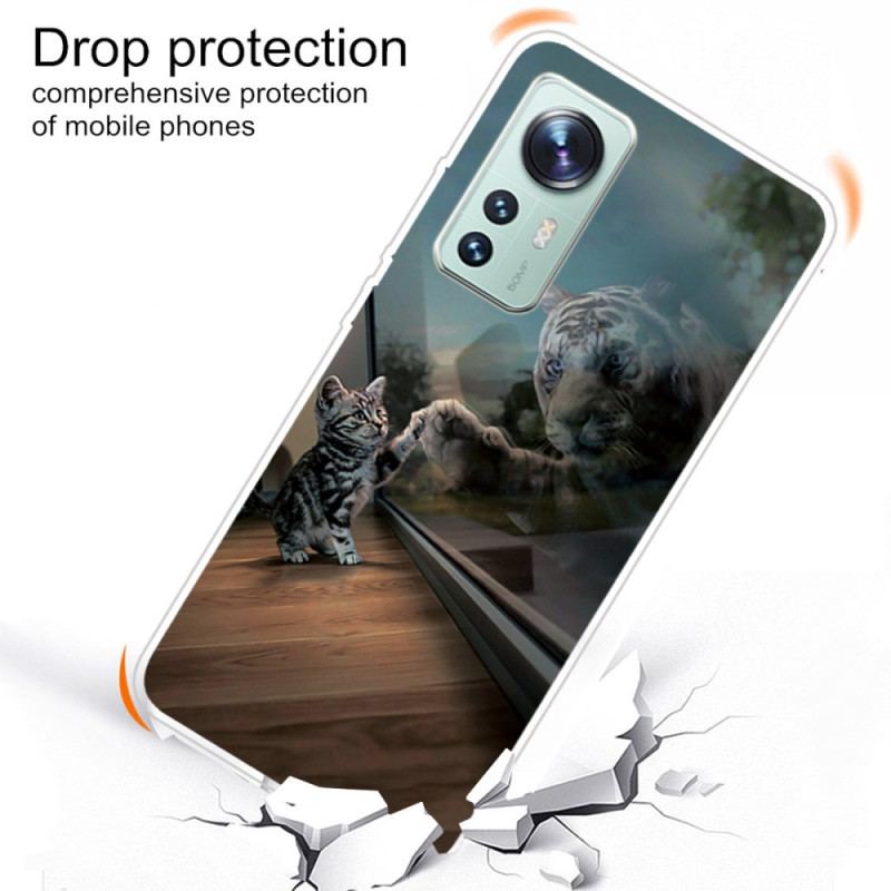 Capa De Celular Para Xiaomi 12 Pro Silicone Sonho De Gatinha