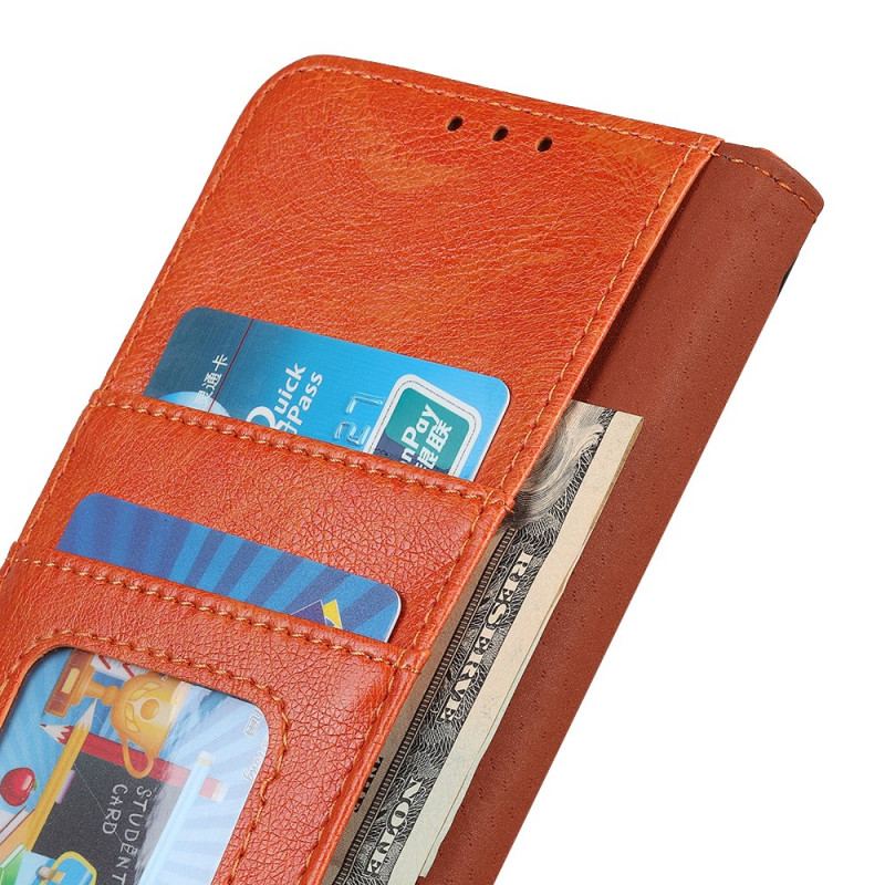 Capa De Couro Para Xiaomi 12 Pro Couro Napa Rachado