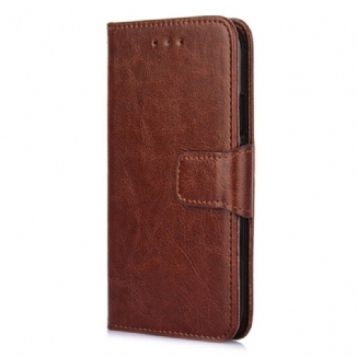Capa Flip Para Xiaomi 12 Pro Estilo Vintage De Couro