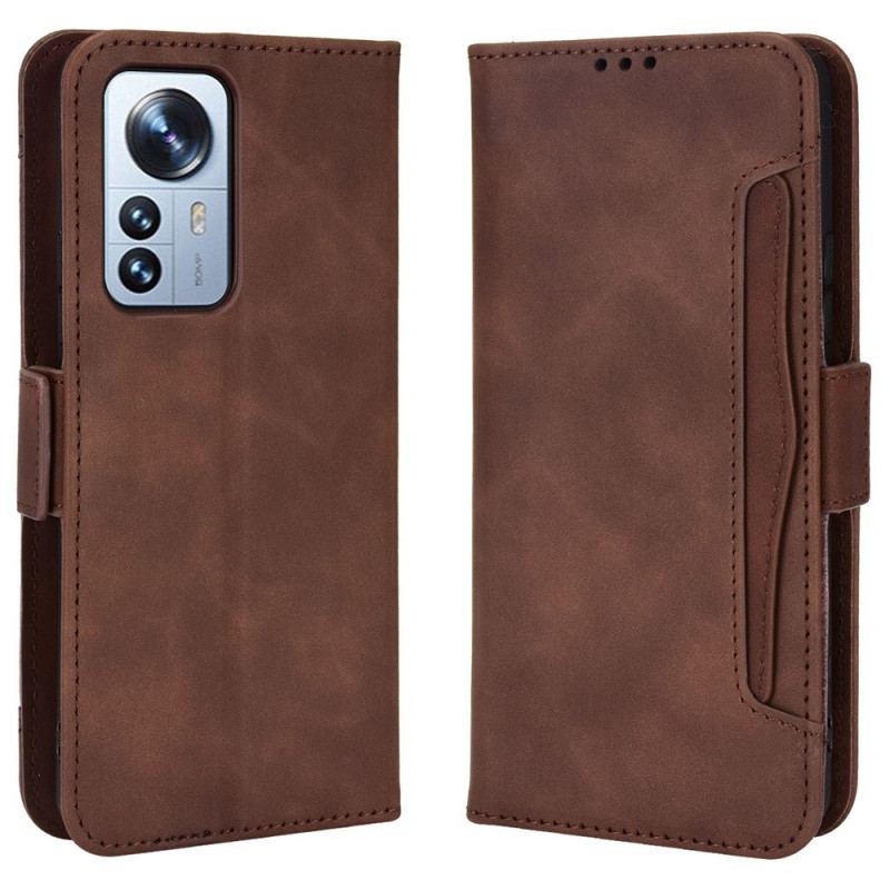 Capa Flip Para Xiaomi 12 Pro Multi-card Premier Class