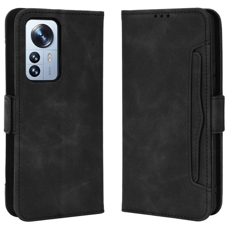 Capa Flip Para Xiaomi 12 Pro Multi-card Premier Class