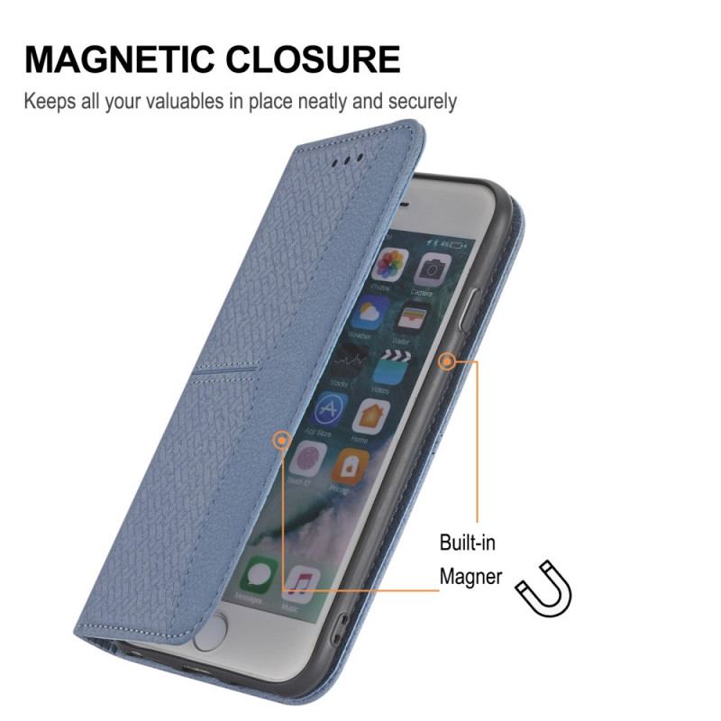 Capa Folio Para Xiaomi 12 Pro De Cordão Estilo De Couro Trançado Com Tiras
