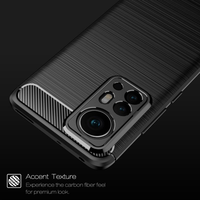Capa Para Xiaomi 12 Pro Fibra De Carbono Escovada