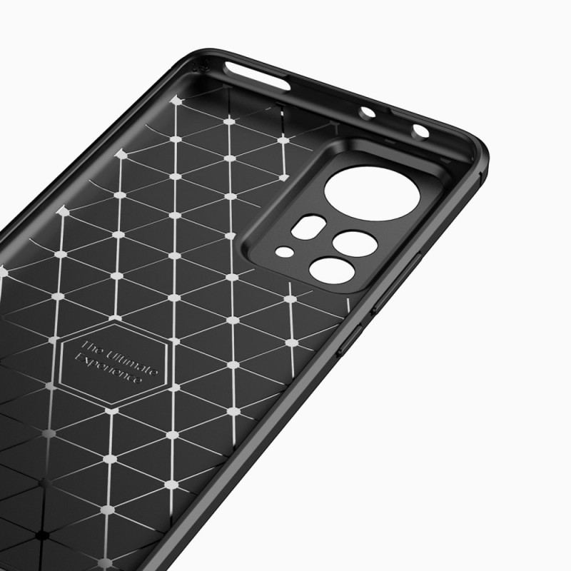Capa Para Xiaomi 12 Pro Fibra De Carbono Escovada