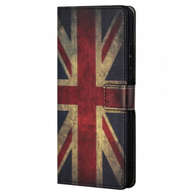 Capa Flip Para Moto G41 / G31 Bandeira Da Inglaterra
