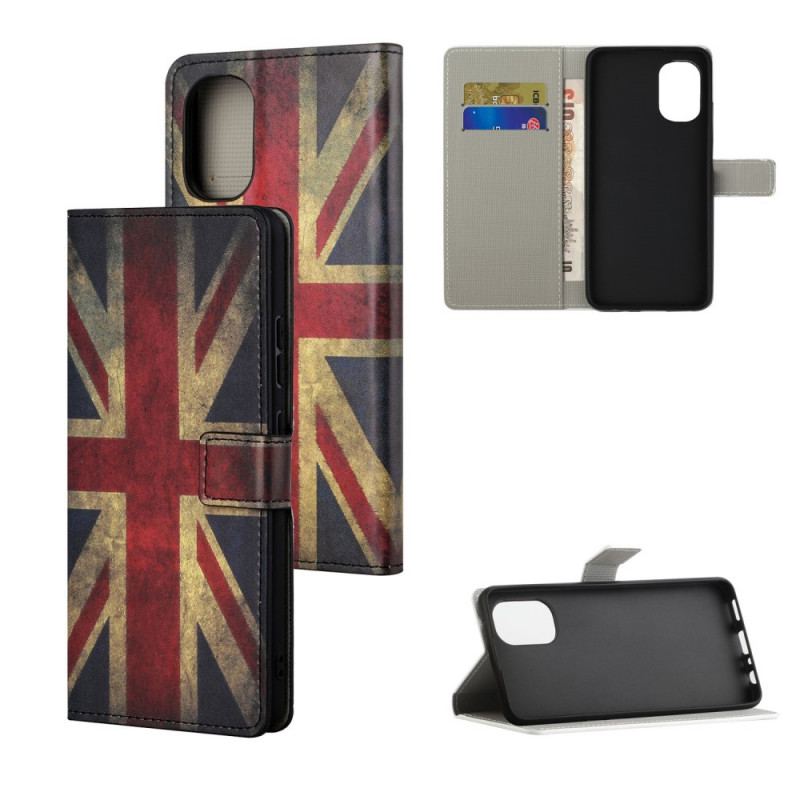 Capa Flip Para Moto G41 / G31 Bandeira Da Inglaterra