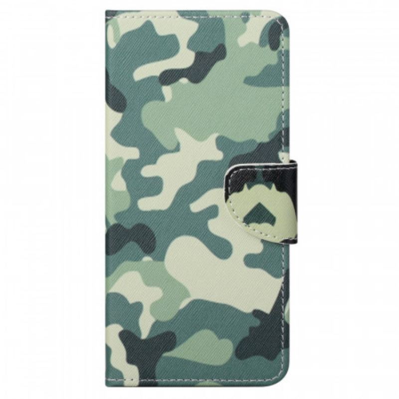 Capa Flip Para Moto G41 / G31 Camuflagem Militar