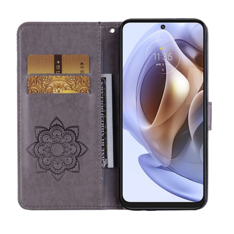 Capa Flip Para Moto G41 / G31 Coruja Mandala E Charme