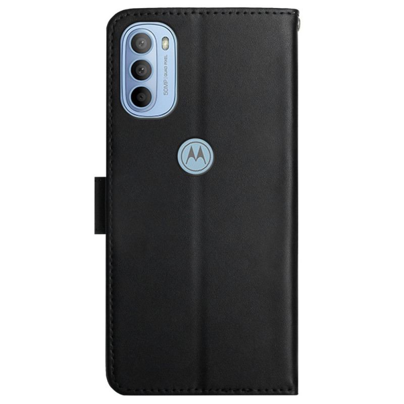Capa Flip Para Moto G41 / G31 Couro Napa Genuíno