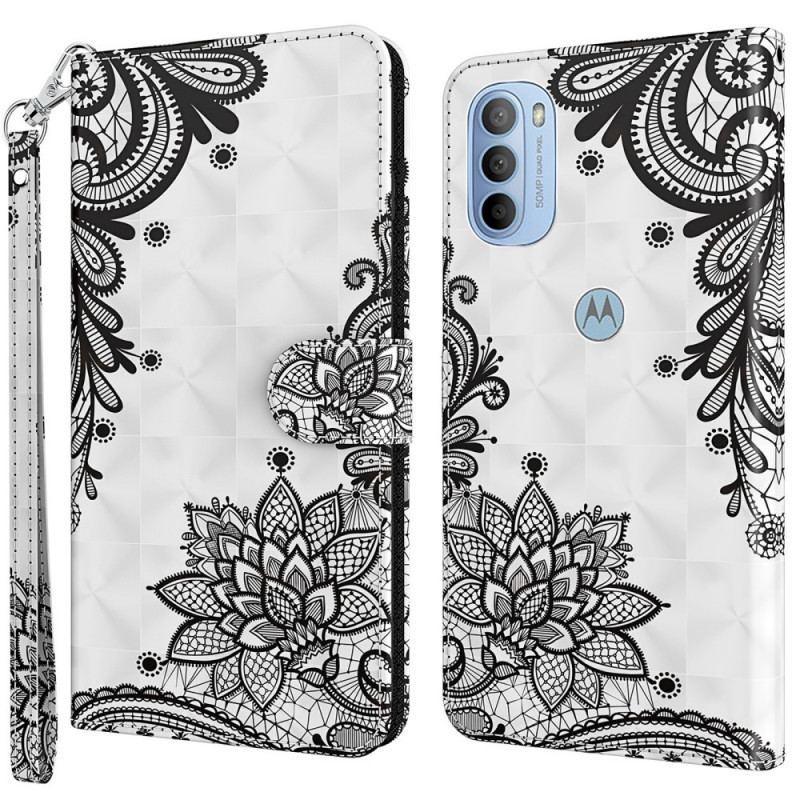 Capa Flip Para Moto G41 / G31 Renda Chique