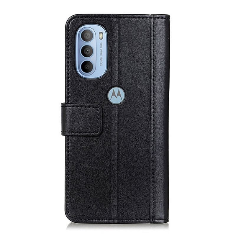 Capa Flip Para Moto G41 / G31 Versão Couro Rachado