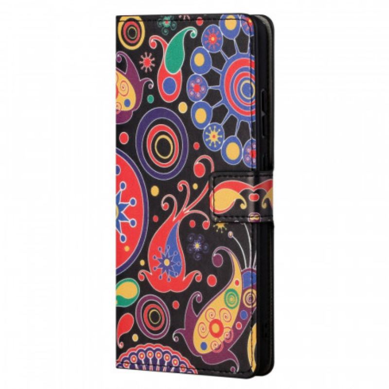 Capa Folio Para Moto G41 / G31 Desenhos Da Galáxia