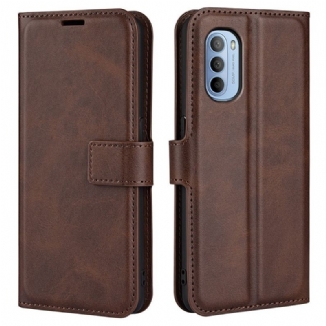 Capa Folio Para Moto G41 / G31 Efeito De Couro Extremo Fino