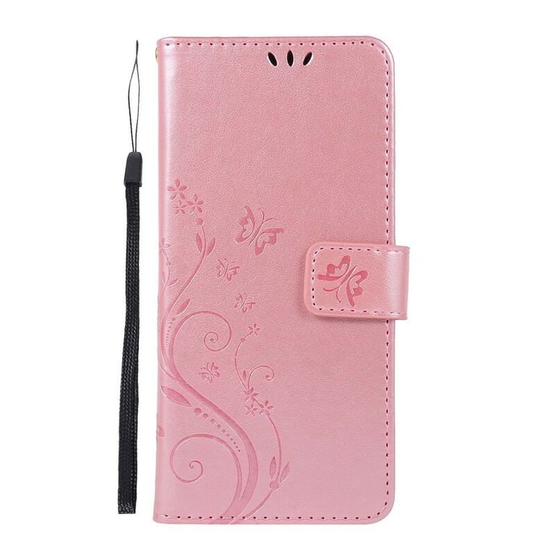 Capa De Couro Para Samsung Galaxy A51 Borboletas Encantadas