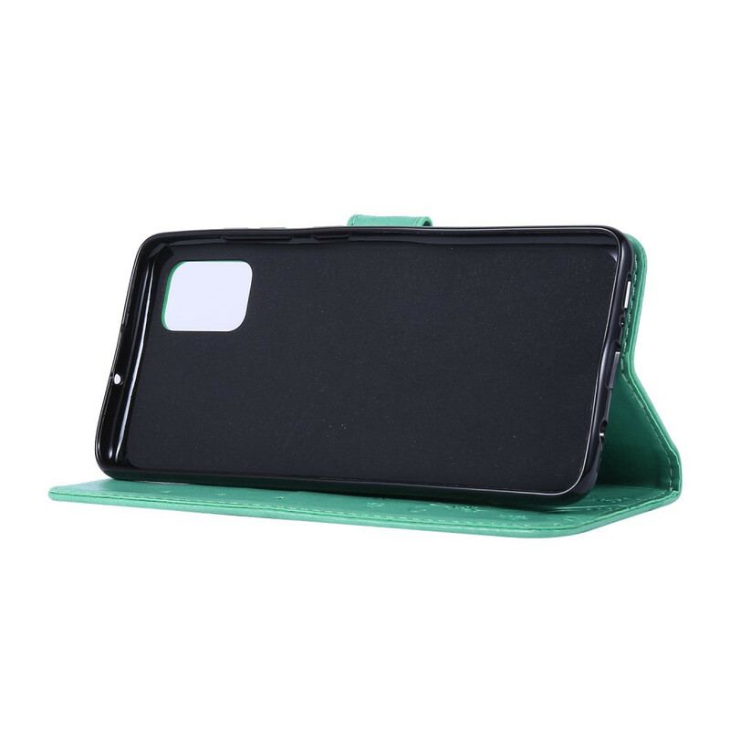 Capa De Couro Para Samsung Galaxy A51 Borboletas Encantadas